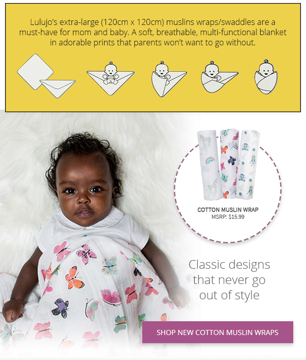 Shop new cotton muslin wrap patterns