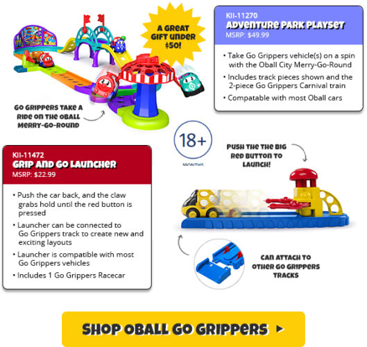 oball go grippers train playset